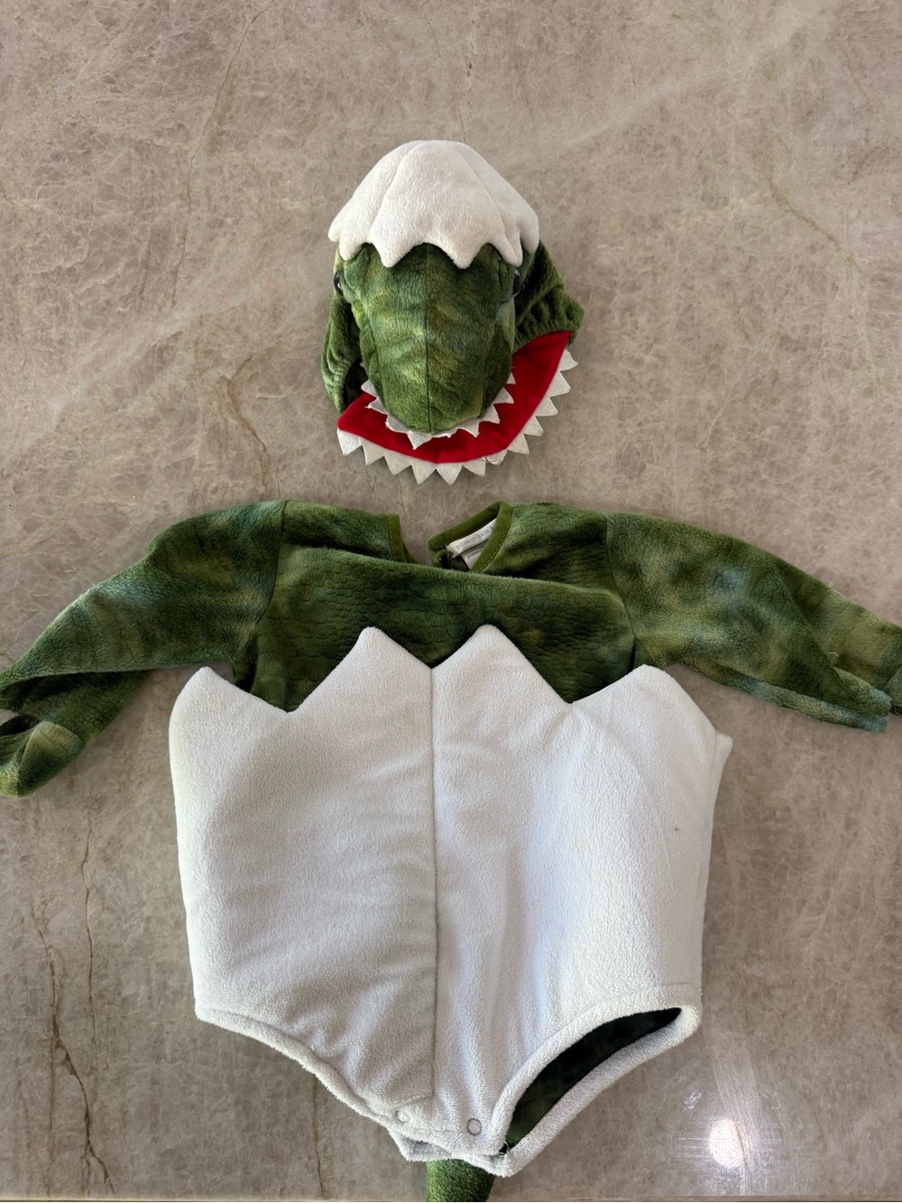 Pottery Barn T-Rex Dino Egg Costume 6-12m